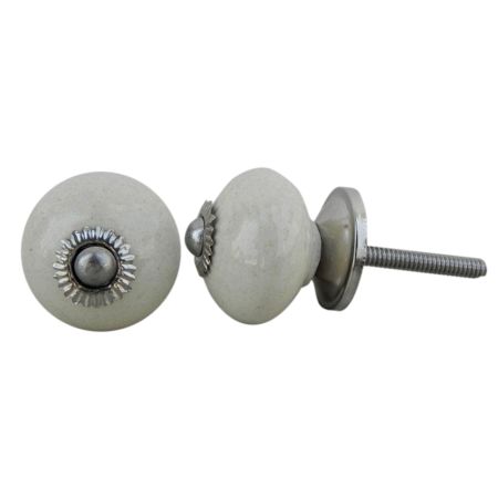 Cream Small Knob