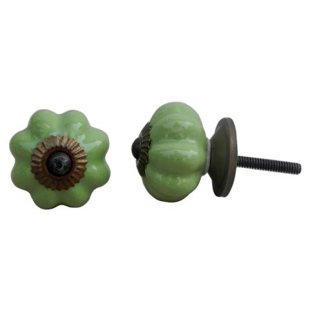 Pea Green Medium Knob