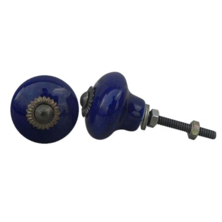 Navy Blue Onion Knob