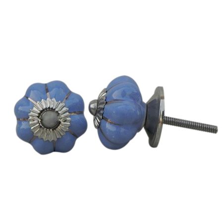 Slate Blue Medium Knob