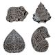 Set  of 4 Piece New Wooden Printing Block
