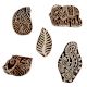 Set  of 5 Piece New Wooden Printing Block