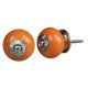 Orange Ceramic Knob