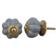 Grey White Medium Knob