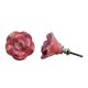 Old Pink Flower Knob