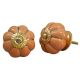 Sea Orange Ceramic Knob