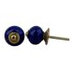 Navy Blue Ceramic Knob