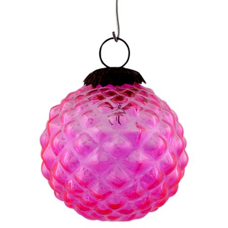 Pink Solid Custard Apple Christmas Hanging