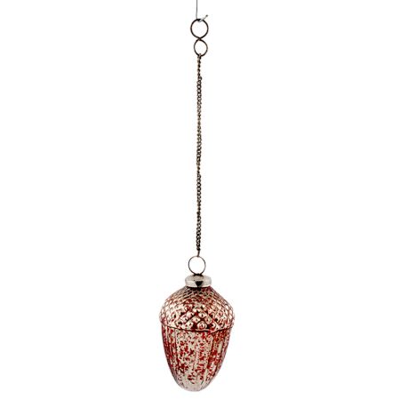 Red Solid Acorn Christmas Hanging