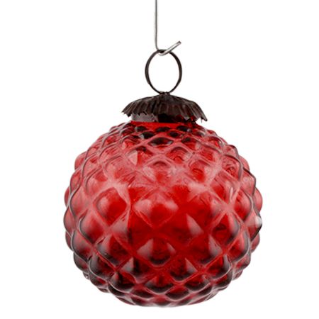 Red Solid Custard Apple Christmas Hanging