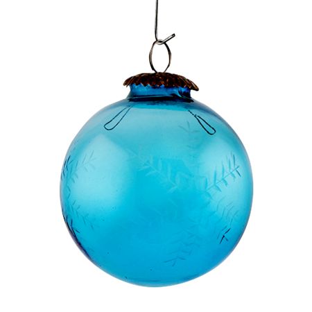 Turquoise Round Leaf Christmas Hanging Online