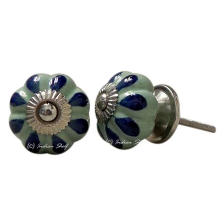 Blue Drop Medium Knob