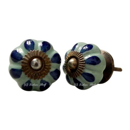 Blue Drop Medium Knob