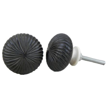 Chocolate Marigold Bone Knobs