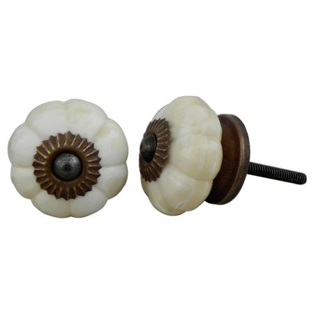 Floral Bone Drawer Knobs