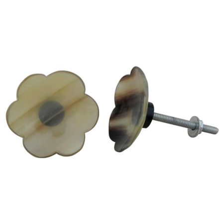 Sunflower Drawer Horn Knobs