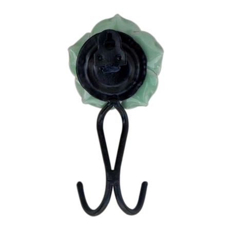 Pea Green Rose Hooks