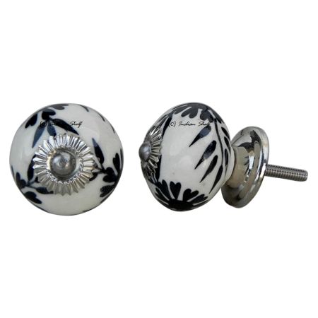 Black Flower Knob