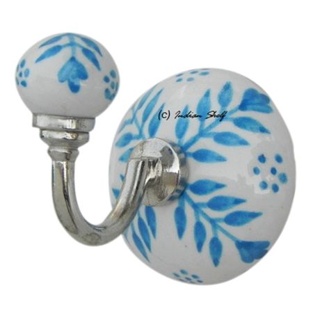 Turquoise Leaf Hooks