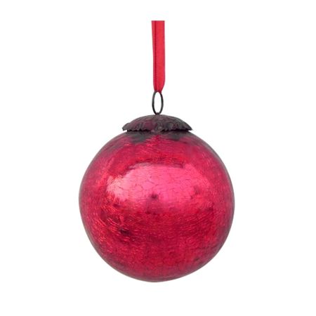 Red Crackle Hanging
