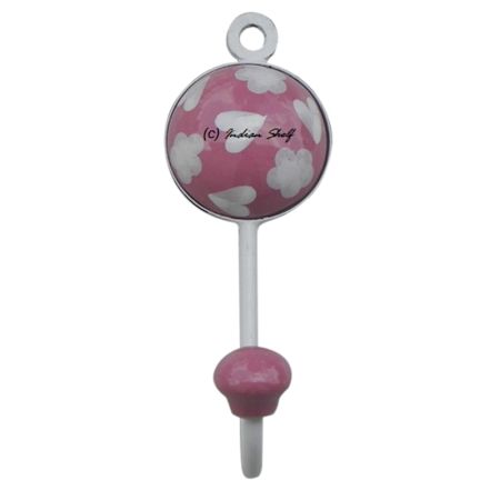 Pink Heart Decorative Wall Hooks