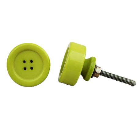 Lime Button Knob