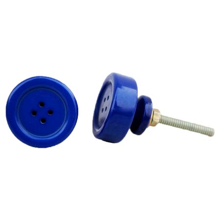 Navy Blue Button Knob