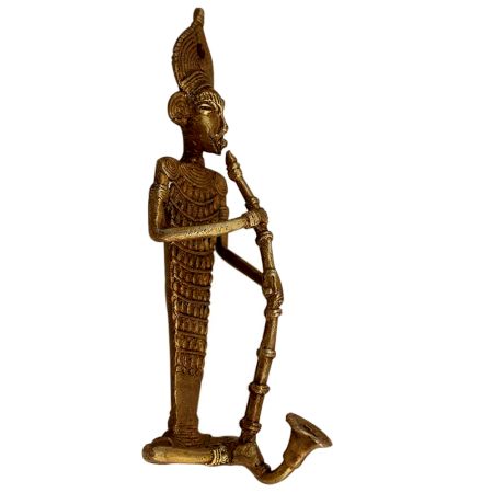Bronze Tribal Musician Door Hook