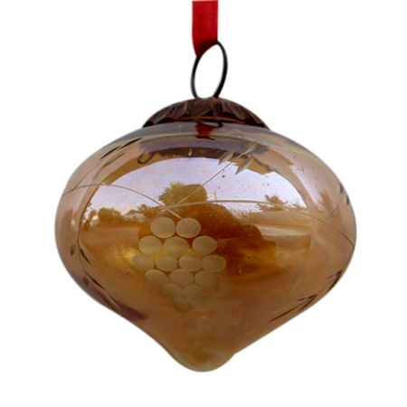 Amber Turnip Grapes Cut Christmas Hanging