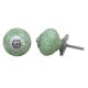 Pea Green Floral Knob