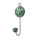 Green Flower Decorative Wall Hooks