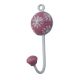 Pink Floral Decorative Wall Hooks