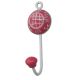 Red Check Decorative Wall Hooks