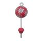 Red Floral Decorative Wall Hooks