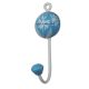 Turquoise Flower Decorative Wall Hooks