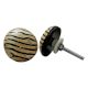Zebra Round Horn Knob