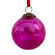 Queen Pink Plum Leaf Cut Christmas Hanging-1