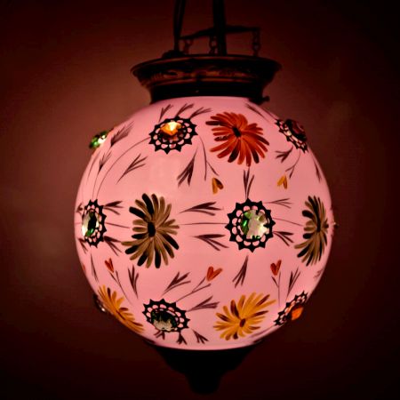 Pink Flower Lamp
