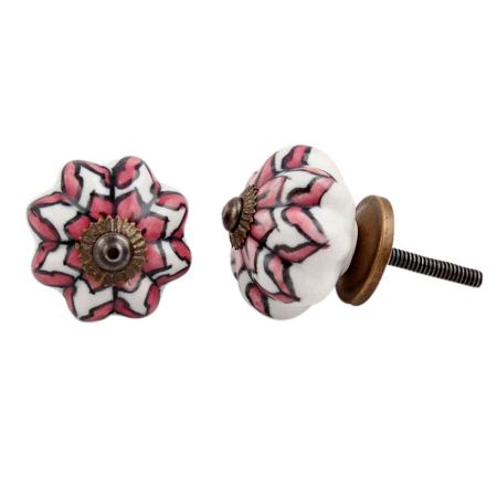 Pink Dahlia Medium Knob