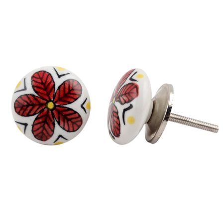 Wheel Floral Knob