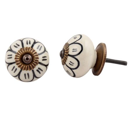 Black Sunflower Knob