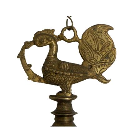 Bronze Oil Lamp-30 (Ht-8.5 Inches)