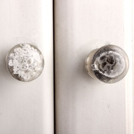 Clear Bubble Tiny Cabinet Knobs