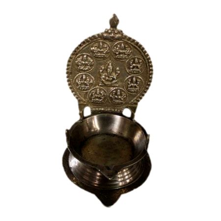 Ganesh Laxmi Brass Lamp (Ht-7 Inches)