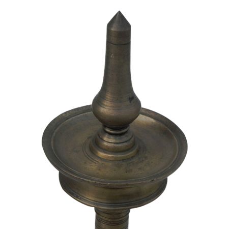 Bronze Oil Lamp-43 (Ht-12.25 Inches)
