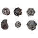 Set of 6 Piece New Mix Wooden Printing Block