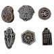 Set of 6 Piece New Mix Wooden Printing Block