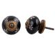 Black Flower Knob