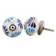 Blue Angel Ceramic Knob