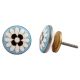 Round Flower Flat Knob